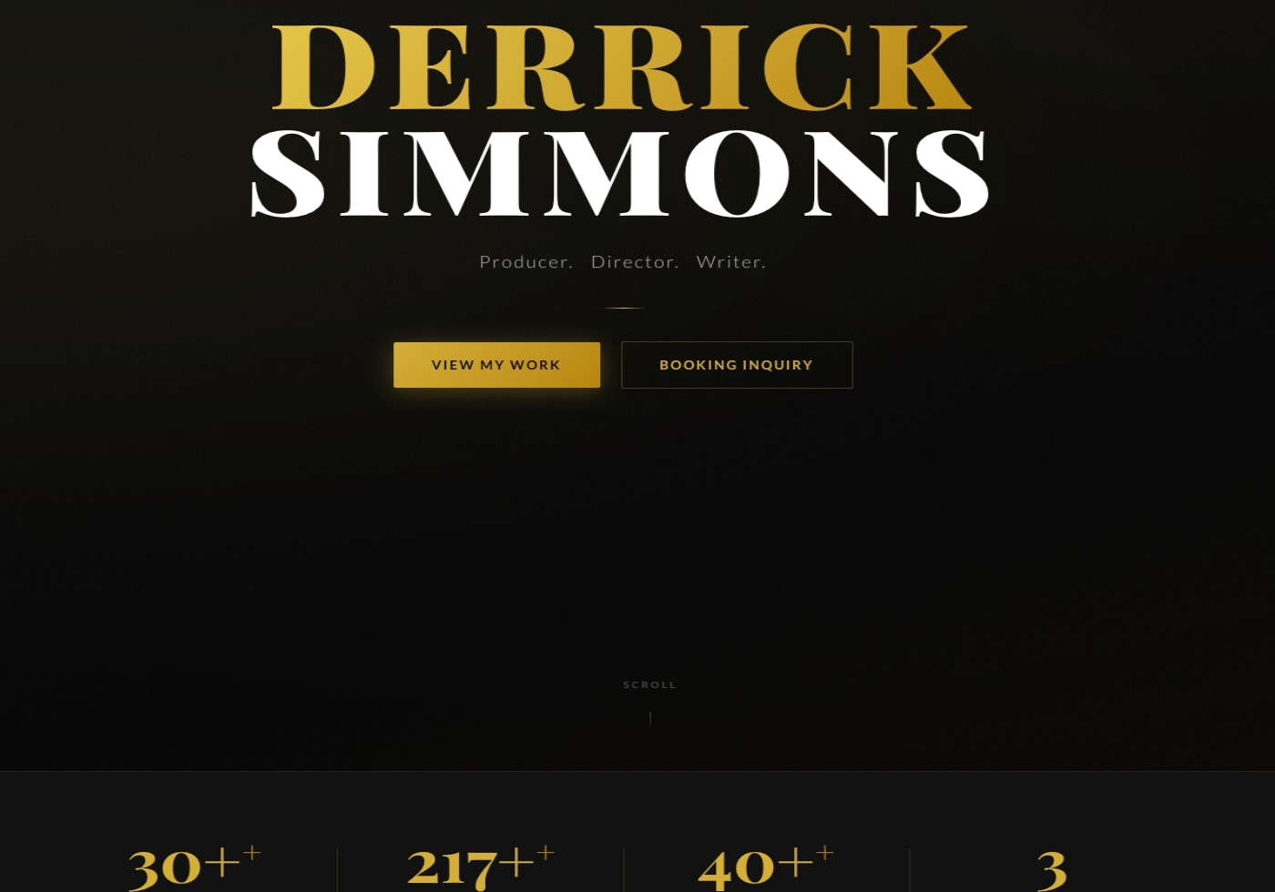 Derrick Simmons — Entertainment website built by Sovamoon